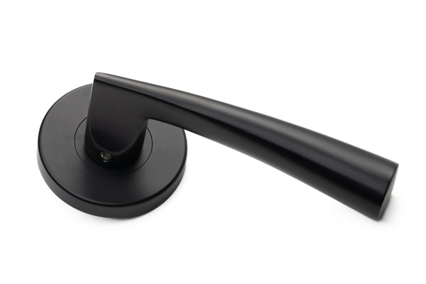 The Curve Lever Handle – Smooth Black