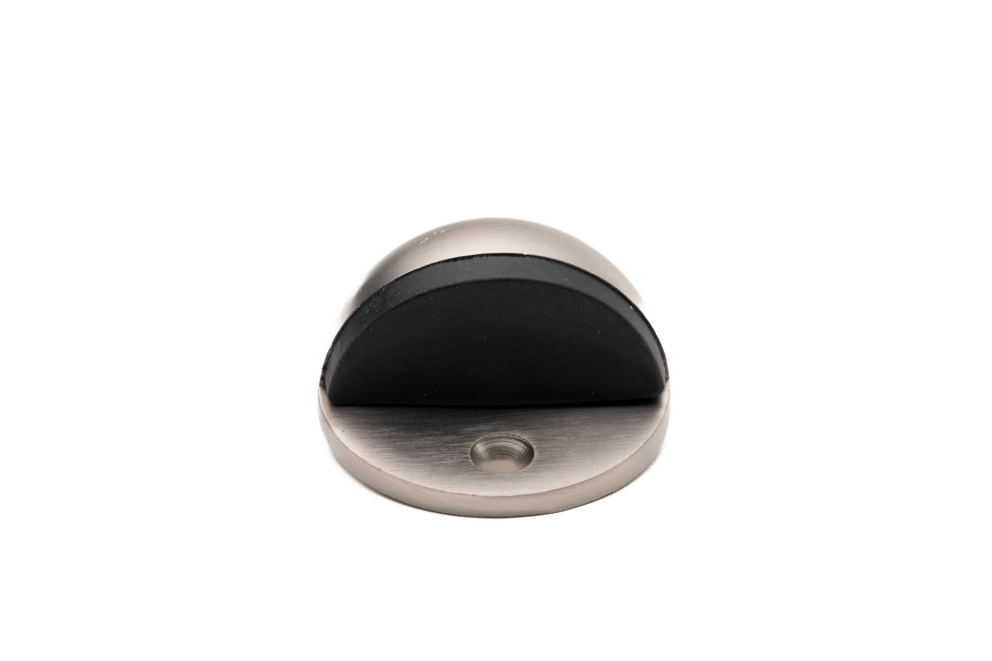 Half Moon Door Stop – Smooth Nickel