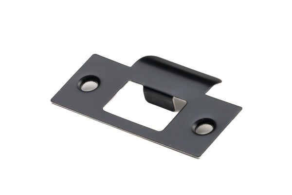 T Striker Plate – Metal Door Frames – Smooth Black