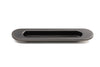 Oval Flush Pull (Smooth Graphite) – 150mm – Smooth Graphite