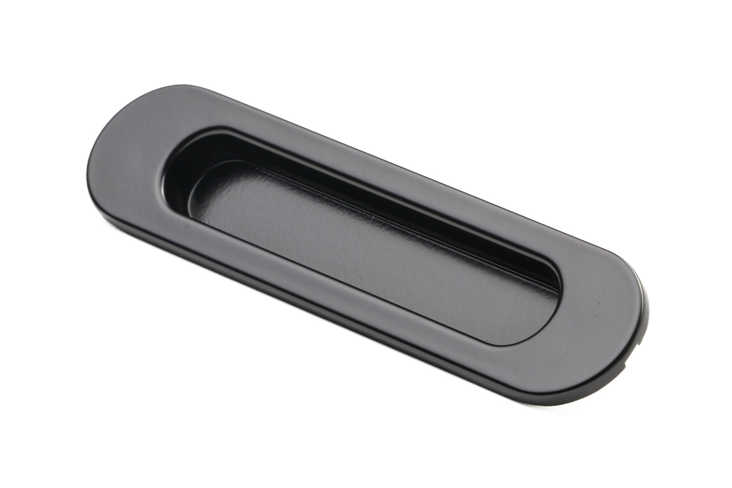 Oval Flush Pull (Single) – 150mm – Smooth Black