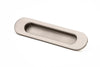 Oval Flush Pull (Single) – 150mm – Smooth Nickel