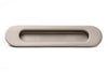 Oval Flush Pull (Single) – 150mm – Smooth Nickel