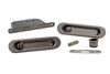 Oval Privacy Sliding Kit – 150mm – Smooth Graphite