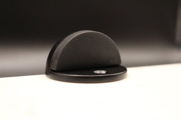 Half Moon Door Stop – Smooth Black