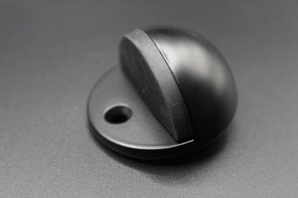 Half Moon Door Stop – Smooth Black