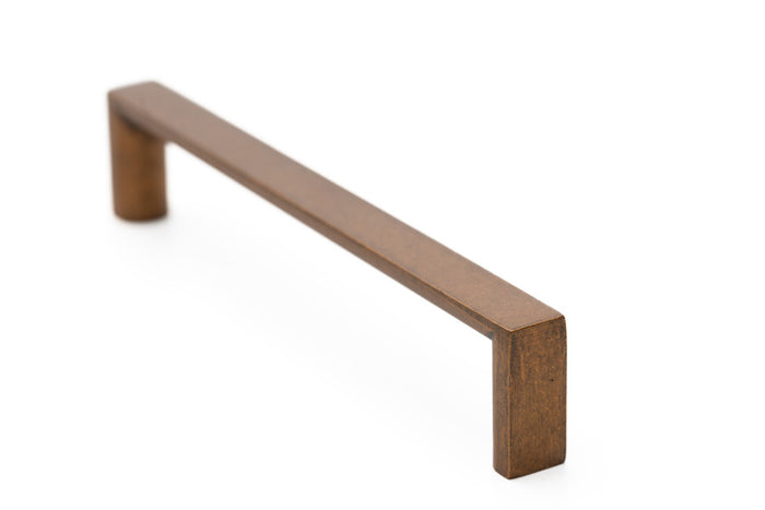 The Linear Cabinet Handle Rustic Copper