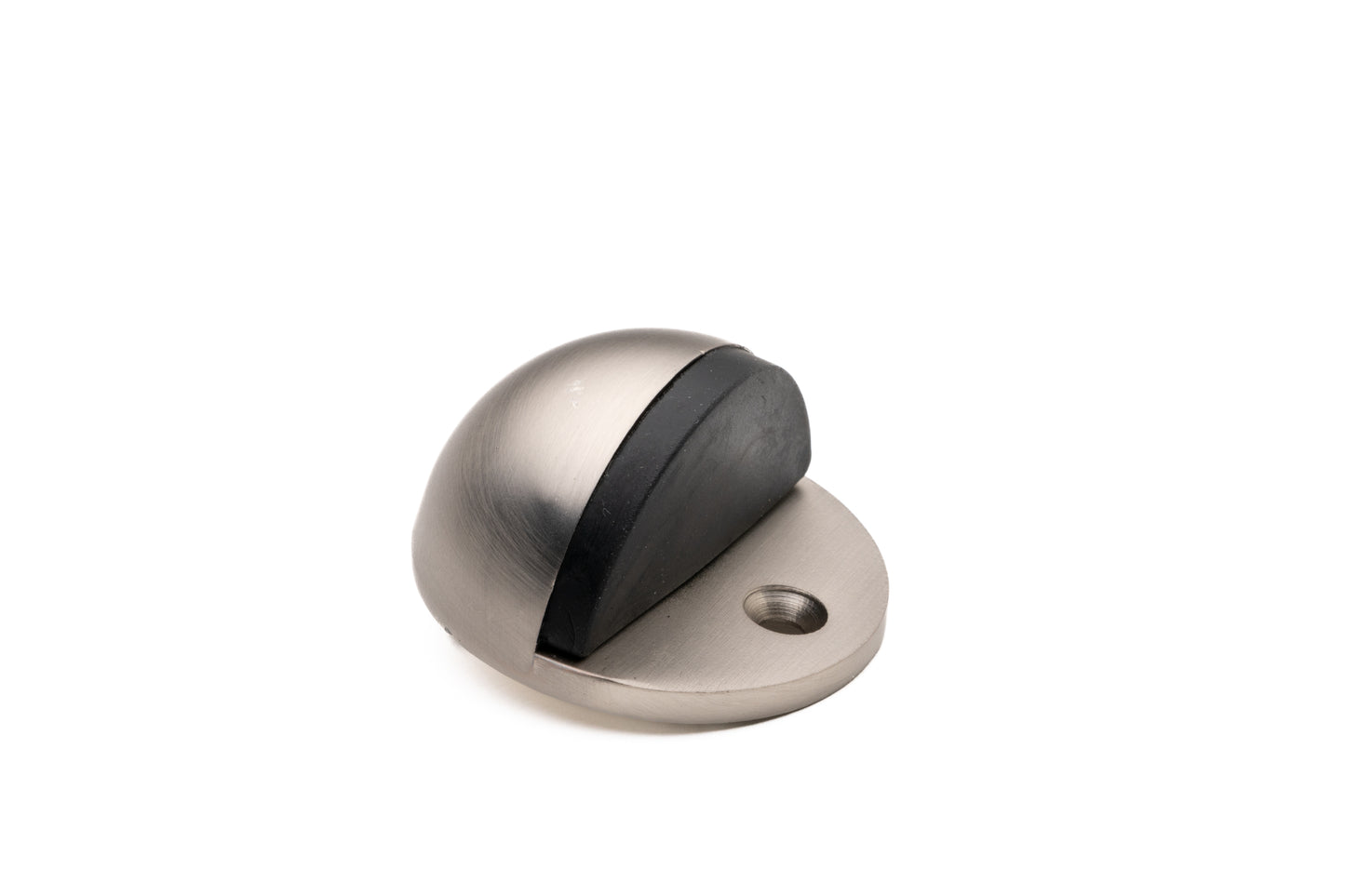 Half Moon Door Stop – Smooth Nickel
