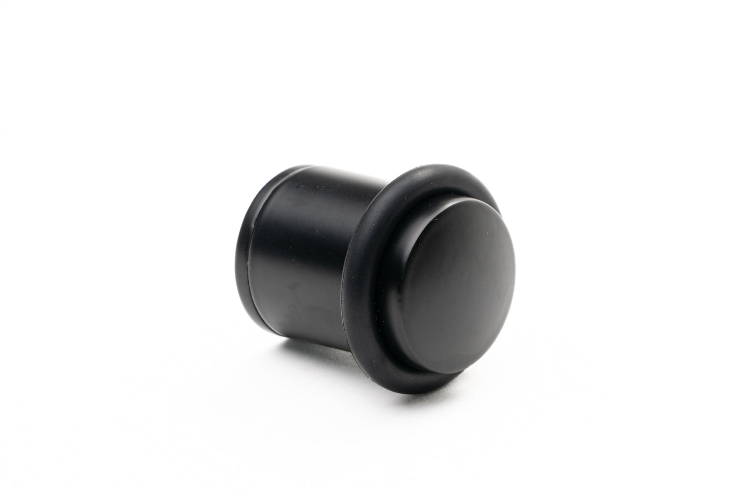 Heavy Duty Floor Mounted Door Stop – Smooth Black