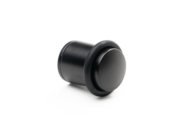 Heavy Duty Floor Mounted Door Stop Smooth Black