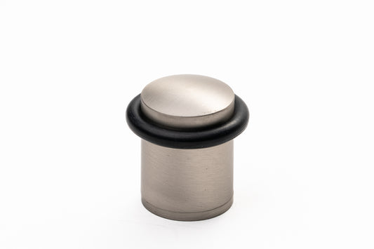 Heavy Duty Floor Mounted Door Stop – Smooth Nickel
