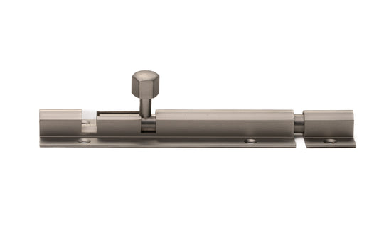 Heavy Duty Barrel Bolt – 150mm – Smooth Nickel