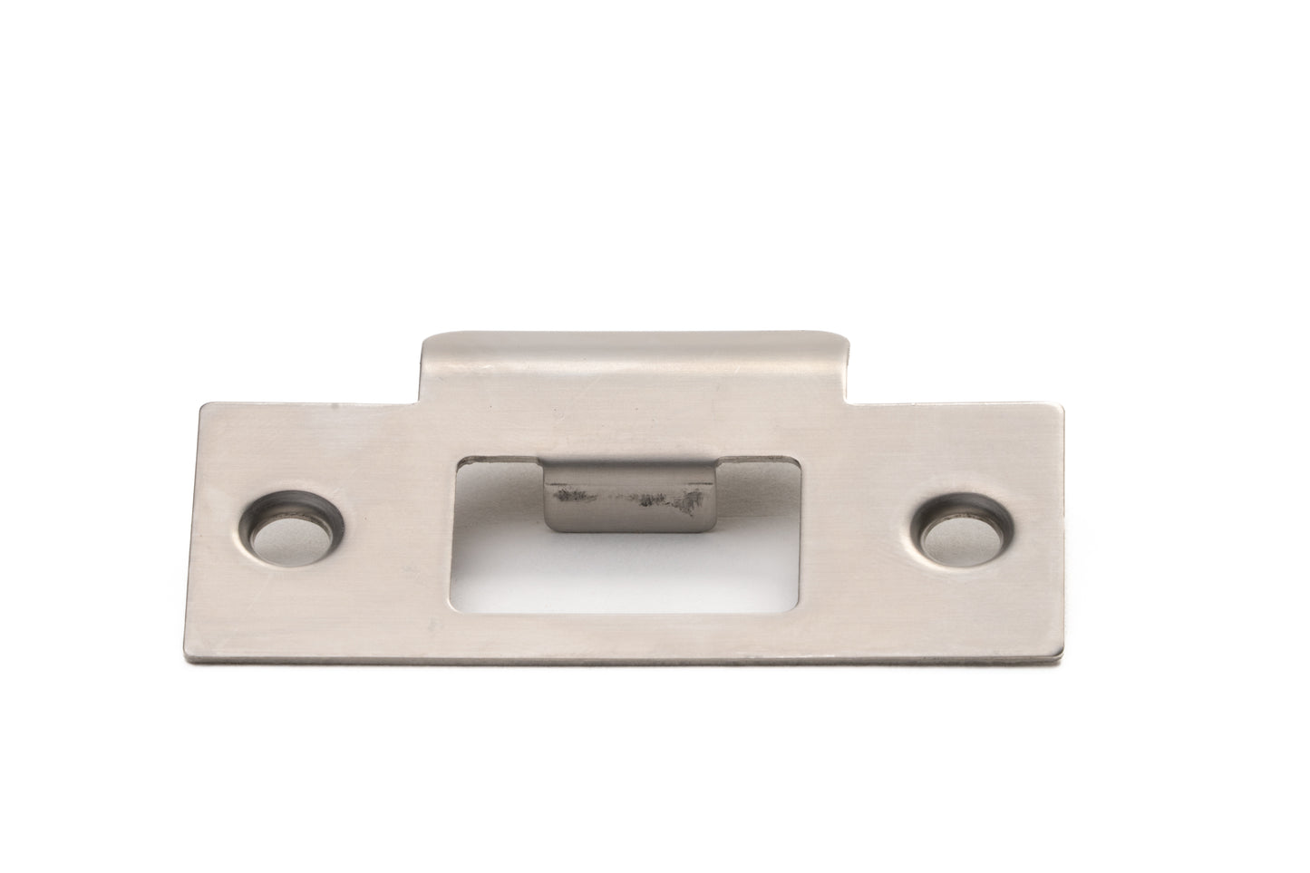 T Striker Plate – Metal Door Frames – Smooth Nickel