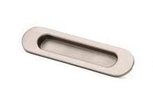 Oval Flush Pull (Single) 150mm Smooth Nickel
