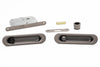 Oval Privacy Sliding Kit – 150mm – Smooth Graphite