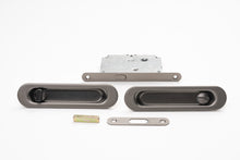 Oval Privacy Sliding Kit 150mm Smooth Graphite