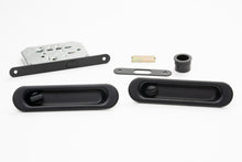 Oval Privacy Sliding Kit 150mm Smooth Black