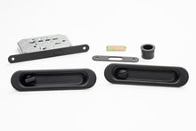 Oval Privacy Sliding Kit 150mm Smooth Black