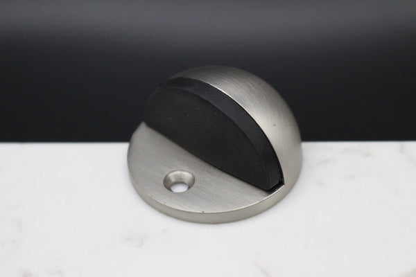 Half Moon Door Stop – Smooth Nickel