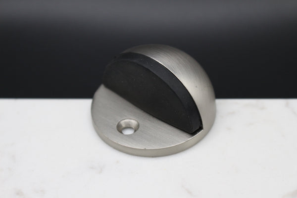 Half Moon Door Stop – Smooth Nickel